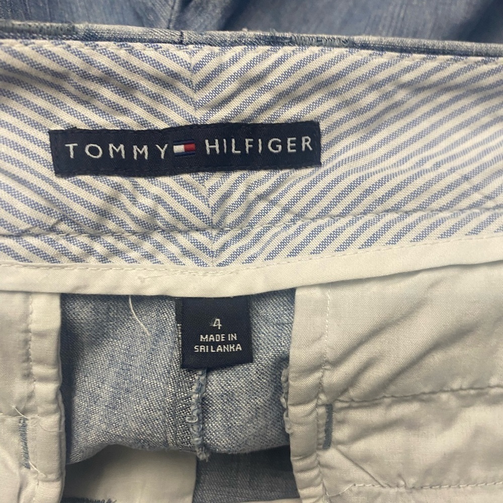 Tommy Hilfiger Light Blue Denim Jean Shorts - Picture 6 of 7